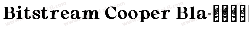 Bitstream Cooper Bla字体转换